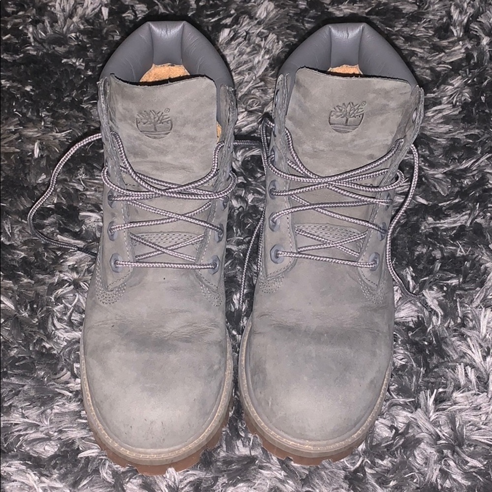 Grey suede Timberland boots